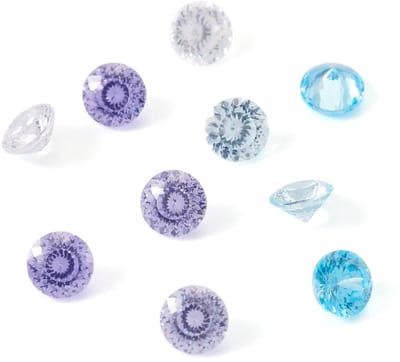 Dailygoods- Zirkonia 10 Stuks - Kubieke Zirkonia - Facet Cabochons - 4mm - Gemengde Kleuren - Sieraden Maken - Kristal