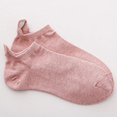 WiseGoods Premium Dames Sokken Met Geborduurd Hart – Grappig En Lief Cadeau - Damessokken - Kleding - Accessoires - 34-41 - Roze