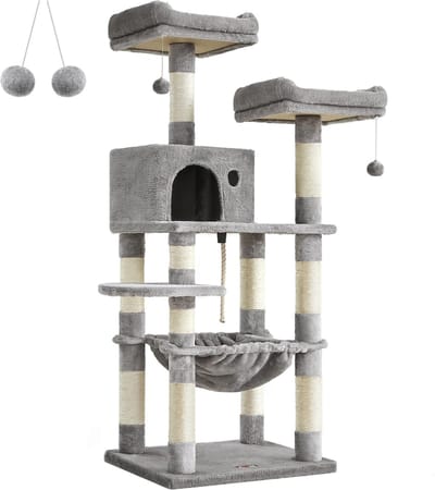 Nancy's Kattenboom XL 143 CM - Luxe Kattenhuis - Krabpaal - Katten