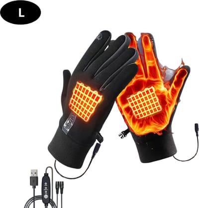 Livano Winterhandschoen - Wanten - Gloves - Touchscreen Handschoenen - Handschoenen Winter - Zwart - Maat L