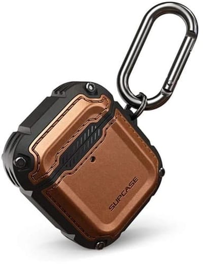 Supcase Battle Geschikt voor Apple AirPods 2 / Airpods 1 Case - Bruin