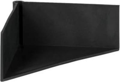 Kortpack - Kunststof hoekbeschermers (half-open) - 70mm x 28mm - Zwart - 1000 Stuks per verpakking - (039.0125)