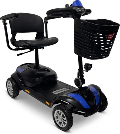 ComfyGO Z-4 Elektrische scootmobiel, afneembaar tot 6 onderdelen, 30 Ah Li-on batterij, bereik tot 45 km, Standaardstoel, Massieve banden