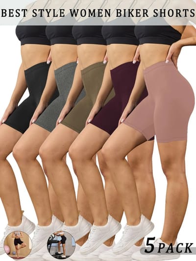 Livano Biker Short Dames - Korte Legging - Lange Onderbroek - Bikershort - Met Pijpjes - 5 Pcs - Gemengd 3 - Maat XS