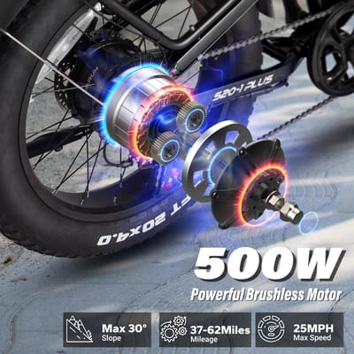 VARUN S20-1 Opvouwbare Elektrische Fiets 20inch Dikke Banden Fiets met 48V13AH Batterij kaki