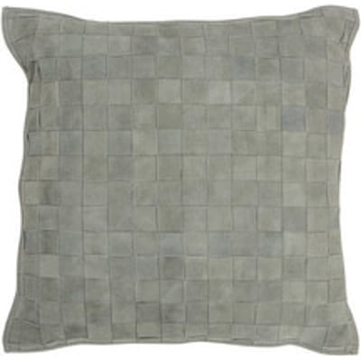 Kussens J-line COUSSIN CARR PETIT CUIR VE (45x45x8cm)