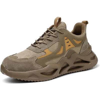 Lichtgewicht werkveiligheidsschoenen voor heren en dames, stalen neus, onverwoestbare, lekvrije veiligheidsschoenen, beschermende werksneakers 46