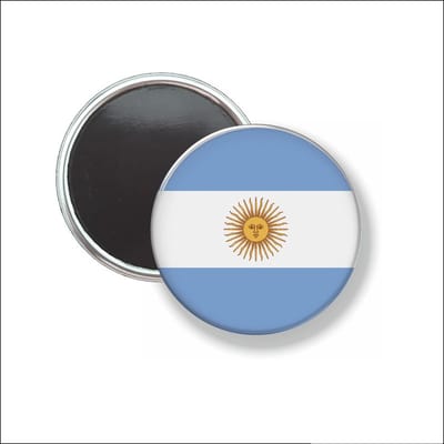 Button Met Magneet 58 MM - Vlag ArgentiniÃ« - NIET VOOR KLEDING