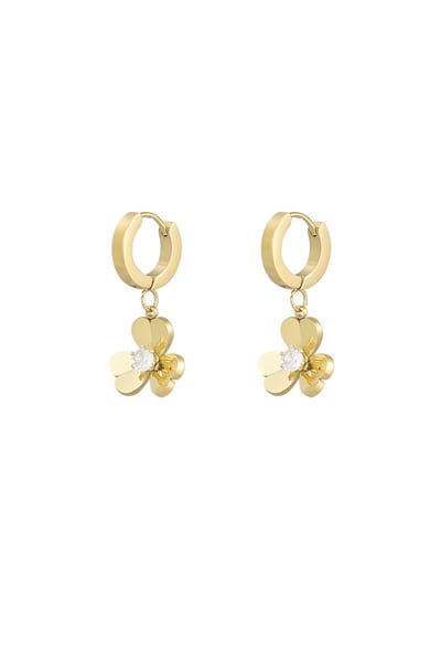 Daisy Glow Oorbellen | RVS (Verkleurt niet) Goud | Yehwang | Cadeau voor haar | Dames | Beste Cadeau | Kerst | Sinterklaas
