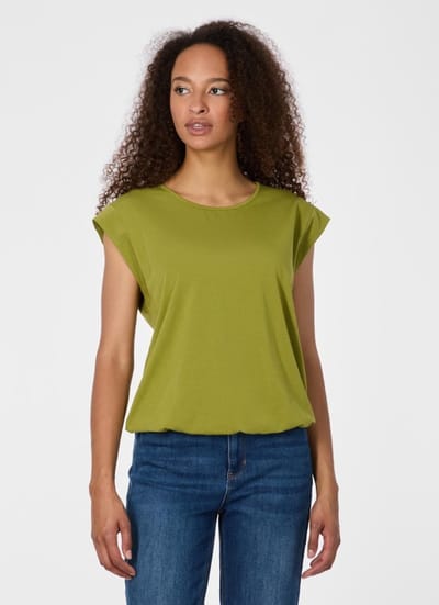 Shirt Tulsa groen uni KM Ragwear - maat L