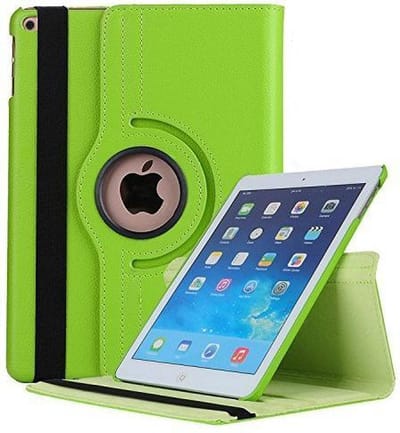 Book Cover Geschikt voor: Apple iPad Pro 11 (2018) Model：A1980 A2013 A1934 A1979 Draaibaar Hoesje met stylus pen Multi stand Case - Groen
