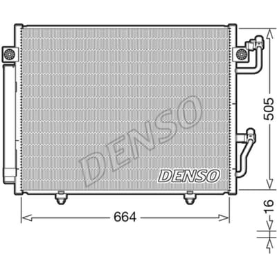 Condensator, airconditioning DENSO DCN45005