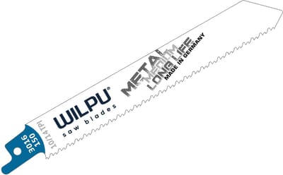 Reciprozaagbladen Wilpu 3016/150 - Geschikt voor metaal (set van 5)