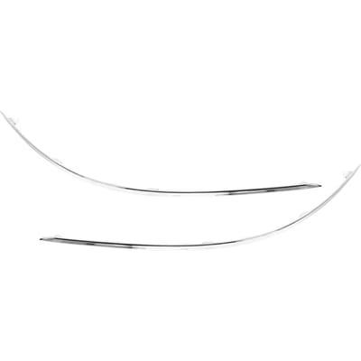2 stuks Voorbumper Onderste Chrome Sierlijst 204 885 0821 Vervanging voor Benz C-Klasse W204 Standaard Pre-Facelift 2008 white