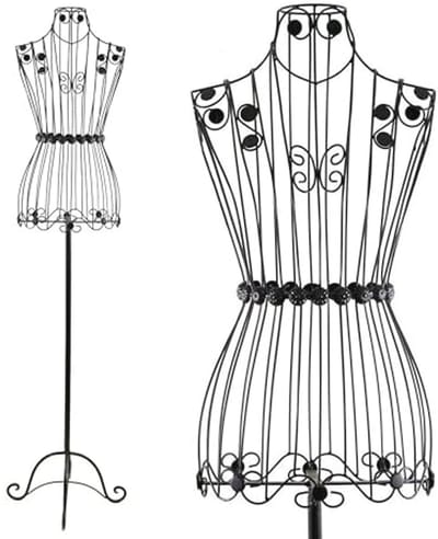 Metalen kledingpop Bella Donna - Vintage uitstraling voor etalages en kledingstandaards