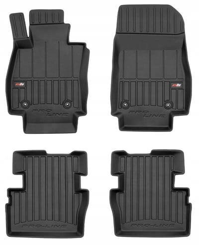 FROGUM – 3D Rubber Vloermatten voor MAZDA 2 III (2014-) – Set van 4 matten – TPE – Hoge rand 6 cm