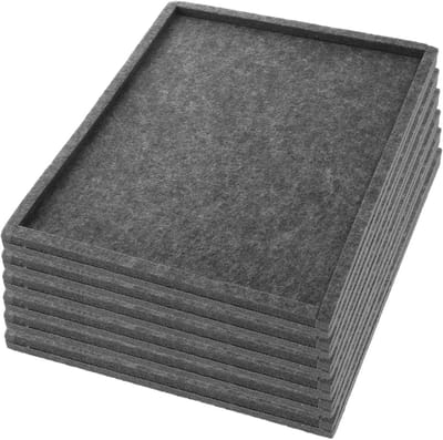 Puzzel Sorteerbakken - Opbergtrays - Puzzelstukjes Sorteren - Stapelbaar Ontwerp - 6 Stuks - Donkergrijs