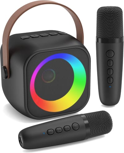 Karaoke Machine voor Kinderen met 2 Microfoons - Speelgoed Cadeau voor Meisjes en Jongens