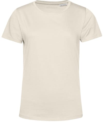 B&C Dames/dames E150 Organic T-Shirt met korte mouwen (Gebroken wit)