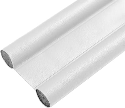 Tochtstopper, 93 cm, flexibel, voor deur en vloer, afdichtstrips, geluidsdicht, weerstrepen, windblokkering voor ramen, windblocker, wit