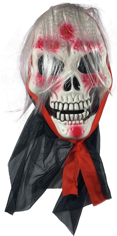 Fjesta© Halloween masker - Doodshoofd - Kunststof