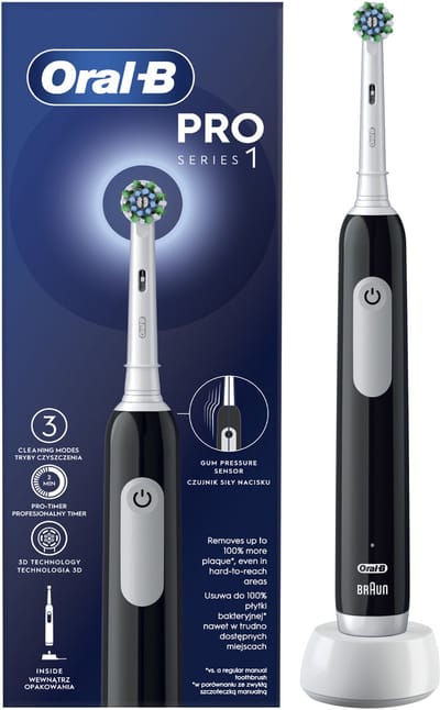 Oral-B Pro Series 1 - Elektrische Tandenborstel - Druksensor - Timer - Zwart