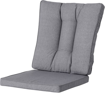 Madison - Universeel tuinkussen - Wicker - Oxford Grey - 2-delige kussenset - 50cm x 50cm - Grijs - Vervangingskussen