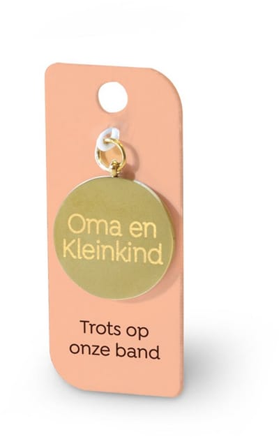 Gouden Charm - Oma en kleinkind