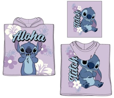 Disney Stitch Badponcho - Poncho 110 x 55 cm