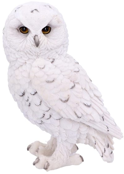 Handgeschilderd Sneeuwuil Snowy Watch Decoratief beeldje