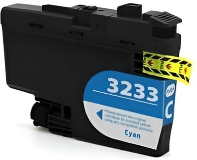Inktcartridge geschikt voor Brother LC-3233 / LC-3235 | 1x Cyaan geschikt voor Brother DCP-J1100DW - MFC-J1300DW