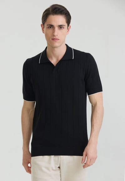 Felix Hardy Polo Shirt Korte Mouwen 100% Katoen Heren Zwart - M