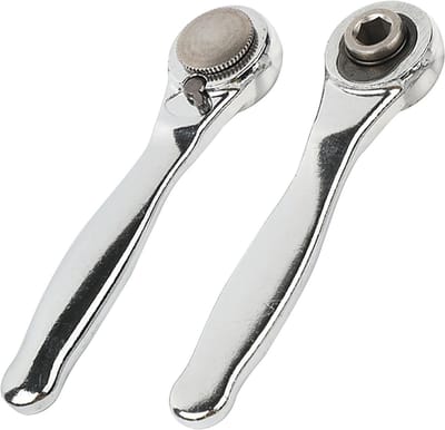 Mini Ratchet Bit Schroevendraaier 1/4 Inch met 72 Tanden, Compacte Ratchet voor Krappe Ruimtes en Precisiewerk