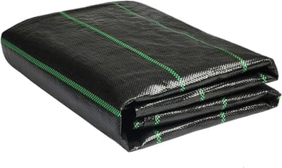 Onkruidbestrijdingsmembraan - Onkruiddoek Bodembedekker - Tuin Onderhouden - Zwaar Geweven Stof - 2 stuks 3x10FT - Zwart