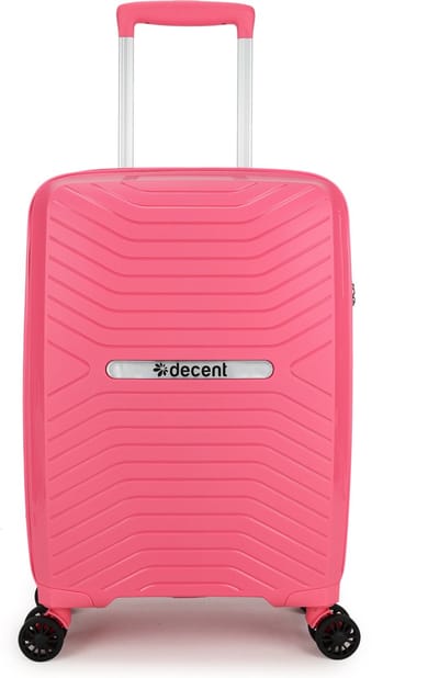 Decent CROSS-ONE Handbagage koffer 55x35x20 - Handbagage trolley - Lichtgewicht koffer - Reiskoffer - Veilig TSA Cijferslot – Pink