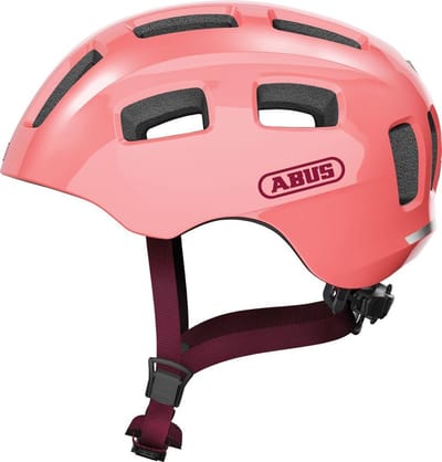 Fietshelm ABUS YOUN-I 2.0 living coral S - 48-54 cm - pink - Geschikt voor gebruik op elektrische fietsen - stadsfietsen - 240 g