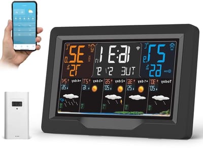 Weerstation Binnen en Buiten - Hygrometer Draadloos - Luchtvochtigheidsmeter - klimaat controle