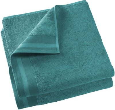 De Witte Lietaer Badlaken Contessa, Lake Green - 70 x 140 cm - 2 stuks - Katoen