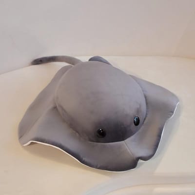 Kawaii Roggen Pluche Speelgoed Rog Pop Sierkussen Zacht Knuffeldier Vis Speelgoed Bankkussen Slaapkussens Cadeau Meisjes Kind 50cm