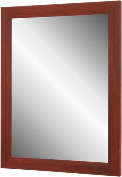 Wandspiegel Ingelijst - Spiegel op Maat - Make-up Aanbrengen - Handgemaakt In Duitsland - 60 x 40 cm - Rood