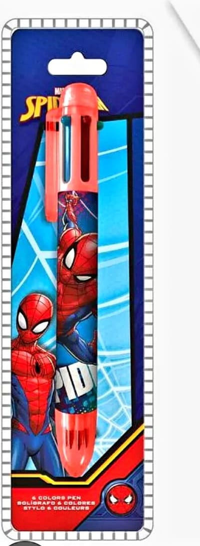 Spiderman 6 Kleuren Pen