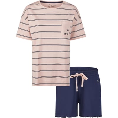 By Louise Dames Korte Pyjama Set Shortama Roze - Maat S