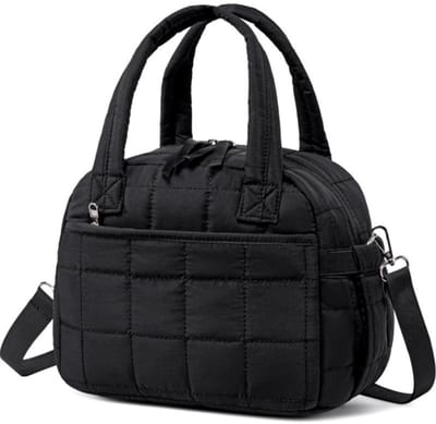 Handtas Geïsoleerde lunchbox Herbruikbare lunchtas voor vrouwen Lunchtas met trekkoord Lekvrije geïsoleerde gekoelde lunchbox Grote capaciteit (zwart)