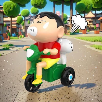Crayon Shin-Chan Clockwork Model Bewegende Blind Box Creatief Kruipend Hoge Kwaliteit Speelgoed Animatie Periferie Verzameling Tafel Tide Speelgoed Gif