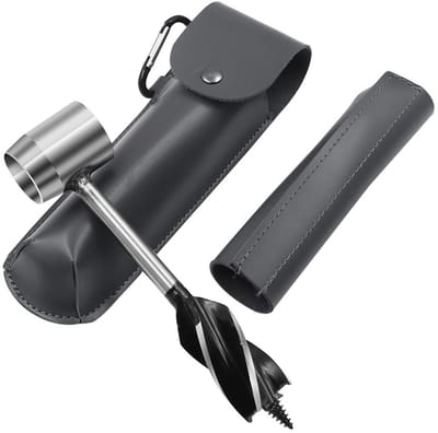 Dailygoods - Bushcraft handboor - Handschroefboor voor houtbewerking - Handmatige slangenboor - Ideaal voor camping en outdoor - Overlevingsgereedscha...