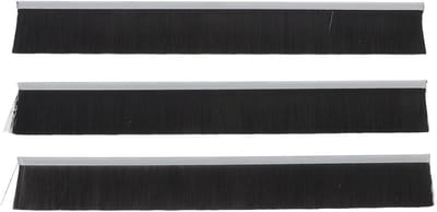 Brievenbusborstel Set - Stofafdichting Borstels - Post Beschermen - Weerbestendig Nylon - 25cm Lengte - Zwart