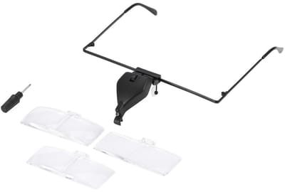 JHUBERS - Vergrootglas met Licht - 1.5x 2.5x 3.5x - Handfree Wimperverlenging - Led Vergrootglas - Inspectie van Planten en Dieren - 21x10x5 cm