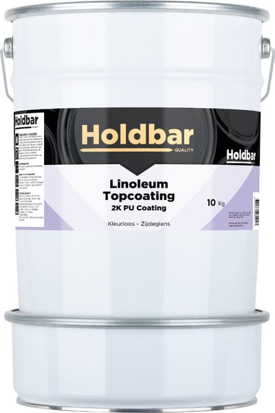 Holdbar Linoleum Topcoating Zijdeglans 10 Kg - Vloerverf Glashelder - Transparant - Linoleum Verven - Krasvast - UV-bestendig - Vergeelt niet - 2 Componenten