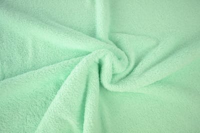 10 meter badstof - Licht mint - 90% katoen - 10% polyester