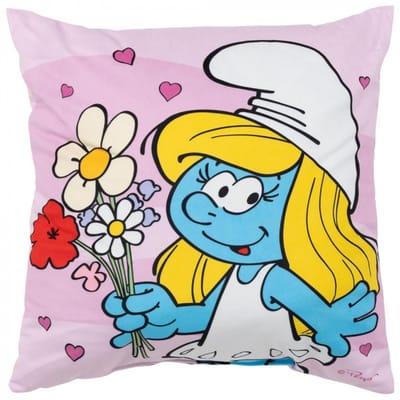 Roze Smurf kussen - De smurfin - 40x40 cm